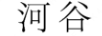 河谷