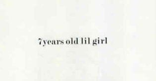7 years old lil girl