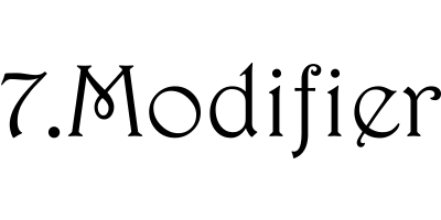 7.Modifier