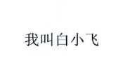 我叫白小飛