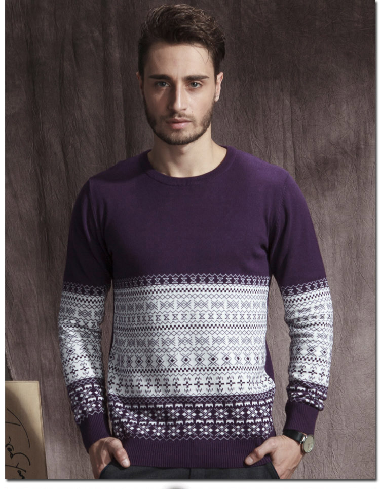 迈锐斯邦德 2013新品秋装<em>男圆领针织</em>衫<em>毛衣</em> 黑