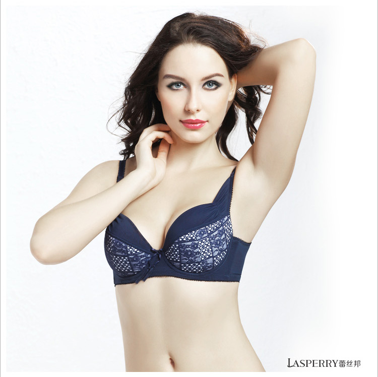 蕾丝邦性感大胸聚拢超性感<em>文胸</em> 女士显小内衣