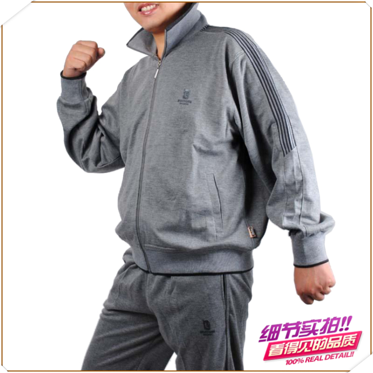 正品打折雅鸾 春秋中老年运动服套装男款 棉质