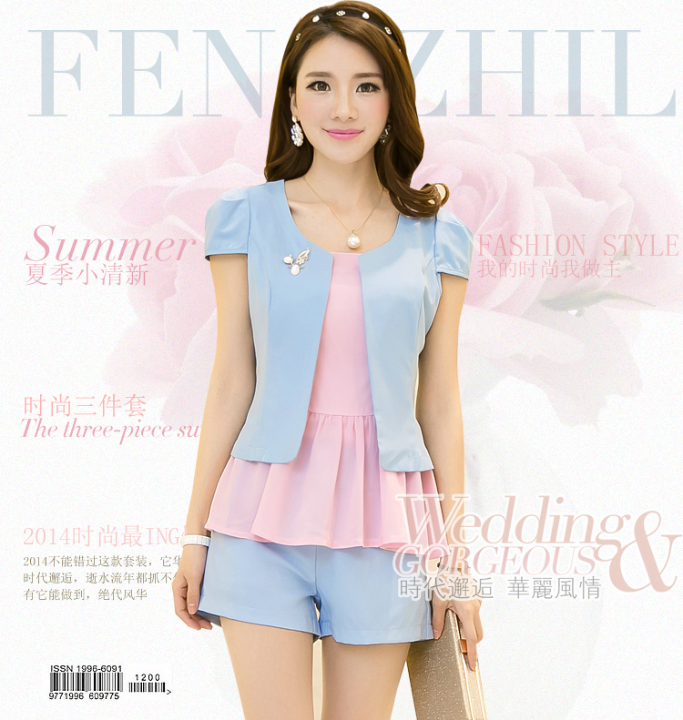 不过一夏 <em>夏季</em>时尚新款通勤OL女装三件套装 职