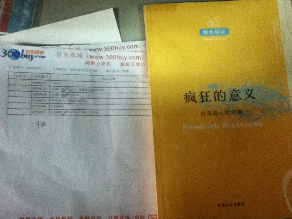 瘋狂的意義：尼采超人哲學(xué)集 曬單實(shí)拍圖