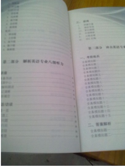 沖擊波系列：英語專業(yè)8級閱讀（附光盤） 曬單實拍圖