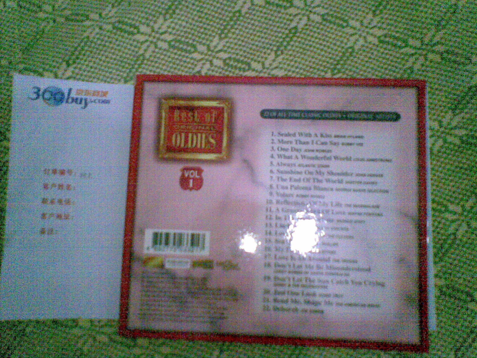 中圖原裝進(jìn)口系列：歐美經(jīng)典原創(chuàng  )懷舊金曲（第1輯）OGGD3321（CD）（京東專(zhuān)賣(mài)） 曬單實(shí)拍圖