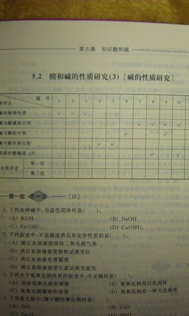 初中四星級同步題組訓(xùn)練與測評：化學(xué)（9年級第2學(xué)期） 曬單實(shí)拍圖