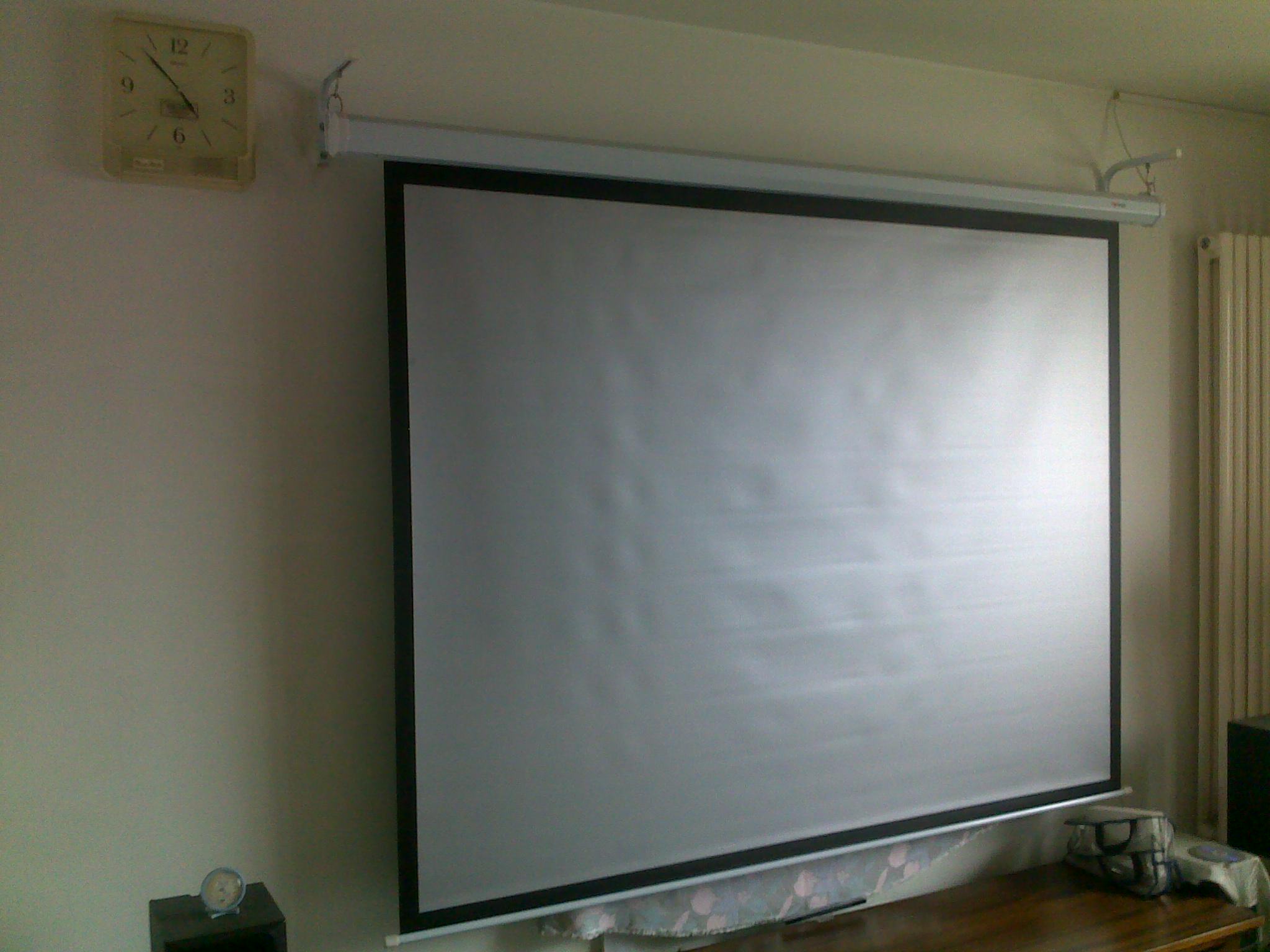 信鸽(XINGE)100寸 金属电动投影幕布4:3金属幕