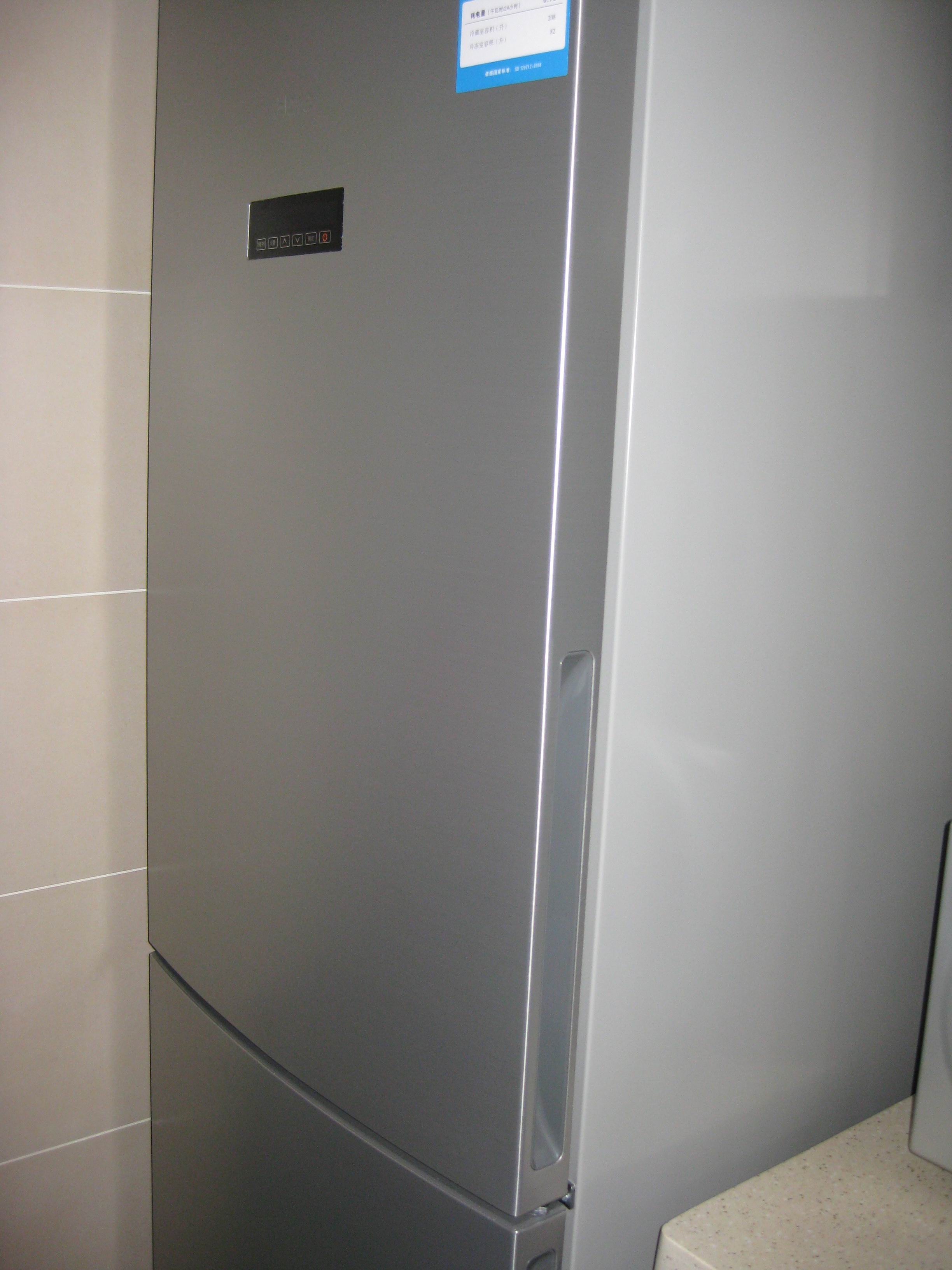 海尔冰箱bcd-290w,海尔bcd290w冰箱说明书 海尔(haier)bcd-290w(专供) 290升 两门冰箱(不锈钢色)