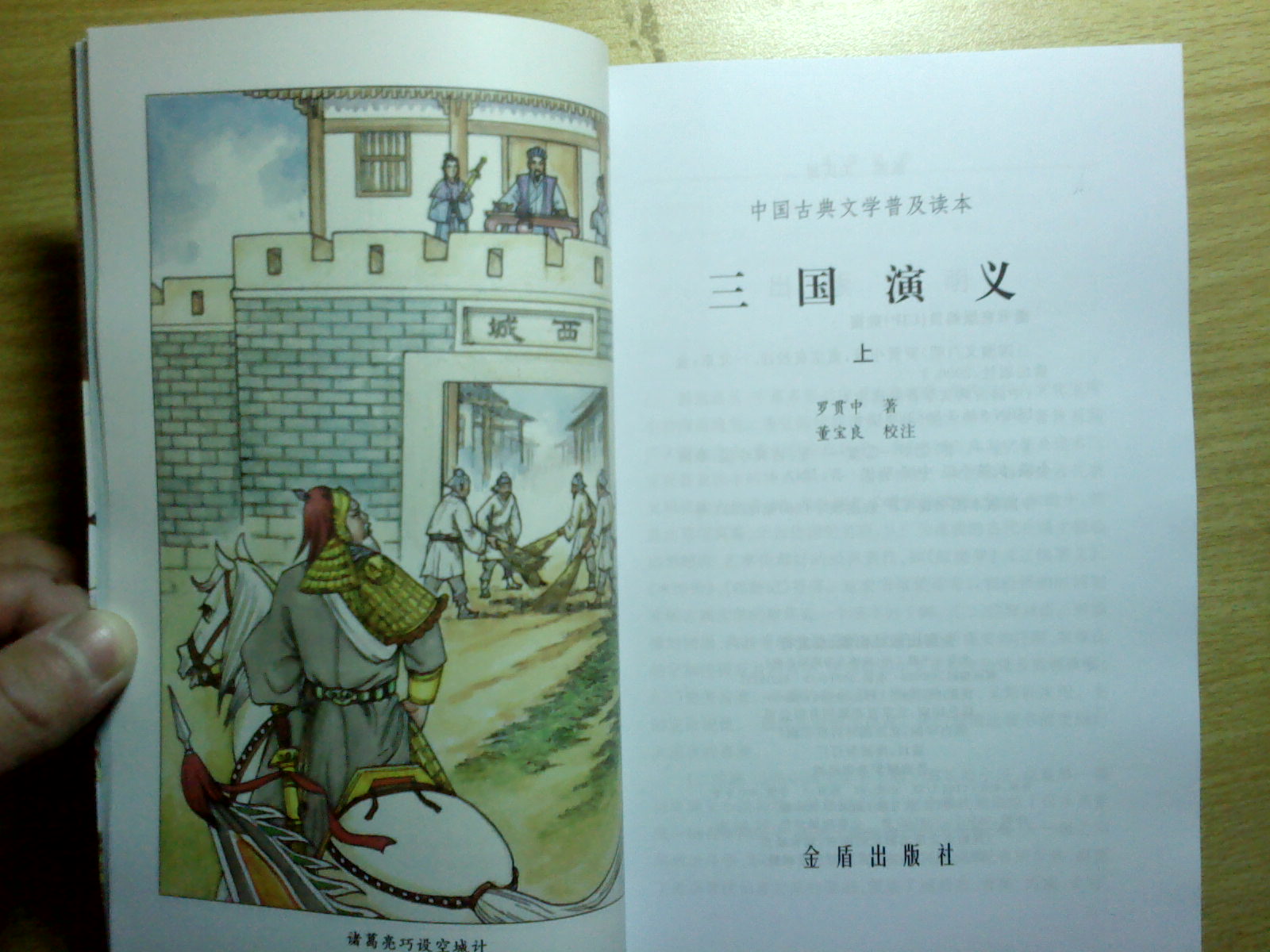中國古典文學(xué)普及讀本：三國演義（上下） 小說(shuō) 曬單實(shí)拍圖