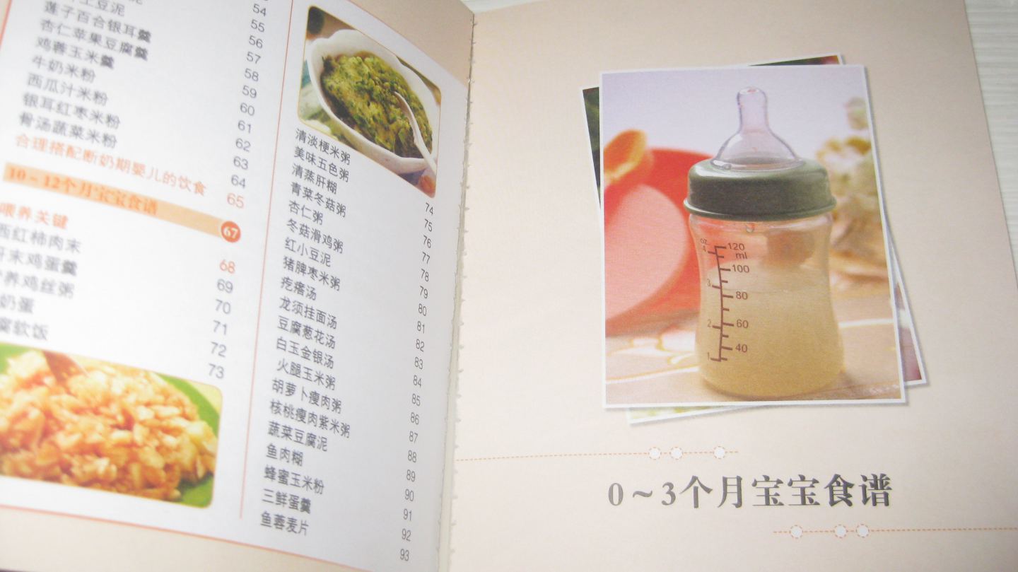 0-1岁婴儿营养食谱--就是那个书页挺容易掉的