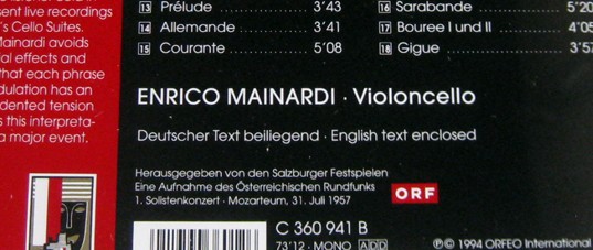 進(jìn)口CD 巴赫：三首大提琴無(wú)伴奏組曲（CD） 曬單實(shí)拍圖