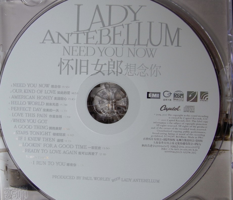 Lady Antebellum懷舊女郎：想念你（CD） 曬單實(shí)拍圖