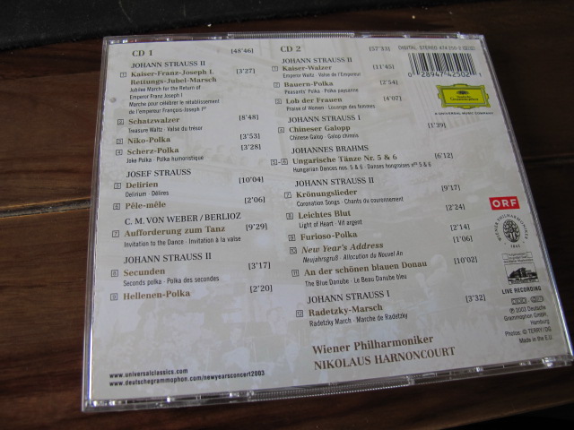 進(jìn)口CD 2003年維也納新年音樂會(huì)（2CD） 曬單實(shí)拍圖