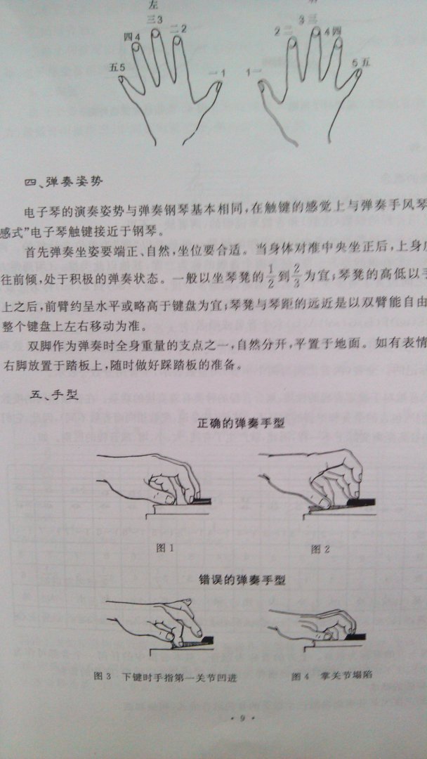 电子琴自学指导教程(修订本),收到了;出版社: 西安交通大学出版社; 第1版 (2008年11月1日) 平装: 157页正文语种: 简体中文 开本: 16 ISBN: 9787560510507条形码: 9787560510507 产品尺寸及重量: 29.4 x 20.4 x 1.2 cm ; 381 g ASIN: B001O4WRFW 书的质量还可以,印刷清晰。针对没有学习过键盘乐器的读者,采用非常浅显的表达和描述方式介绍电子琴的一般知识和基本弹奏技法,然后附以大量的青年朋友熟悉的旋律作为练习曲目。这些曲子每首均有五线谱、和弦标准,特别是有详尽的指法图标,方便乐理基础较浅的朋友自娱自乐。每首乐曲都用五线谱与简谱对照并各谱标有弹奏指法;每首都有左、右手在电子琴上弹奏的键盘位置图;每首乐曲都标有音色、节奏、速度可供参考。是很好的。最后几页破了点。内容方面循序渐进,初学者需要很耐心才能学懂,如果配有光盘指导和示范,就完美了!