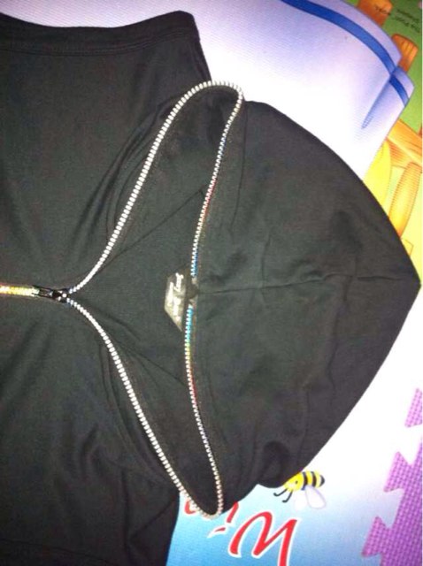 杰尼斯頓（Jenny Stone）馬甲男春秋薄款學(xué)生外套純棉連帽拉鏈坎肩彩虹 黑色 XL /180(180斤內) 曬單實(shí)拍圖