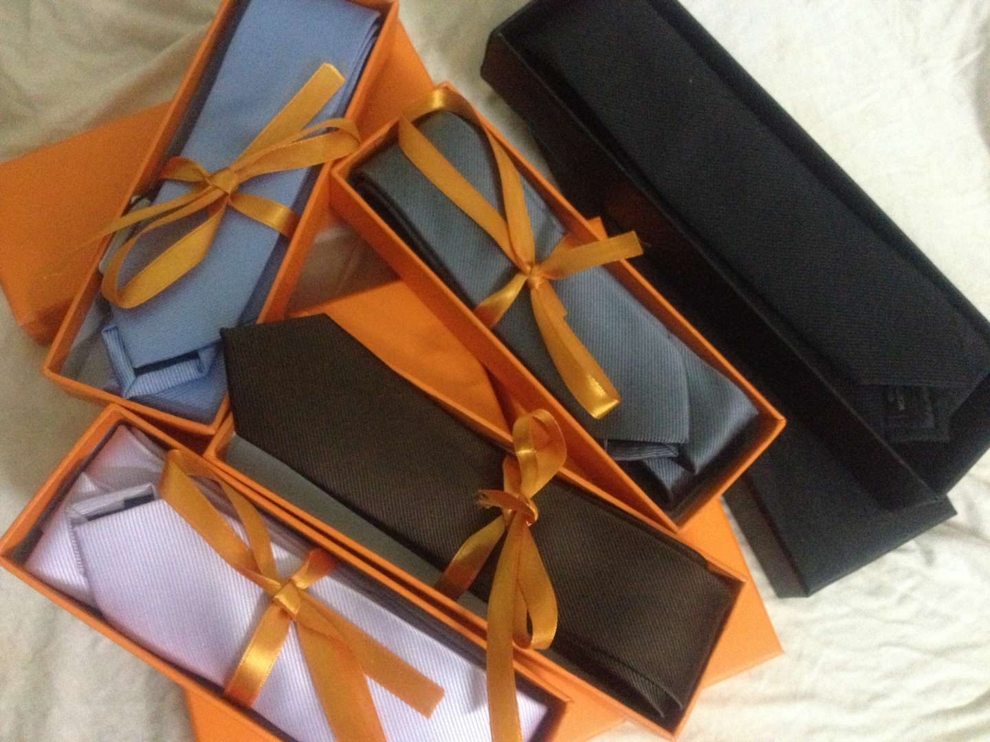 De L'isle 5cm韩版纯色窄领带 休闲 结婚 伴郎 男士商务 女士职业学生 礼盒装 浅紫色 实拍图