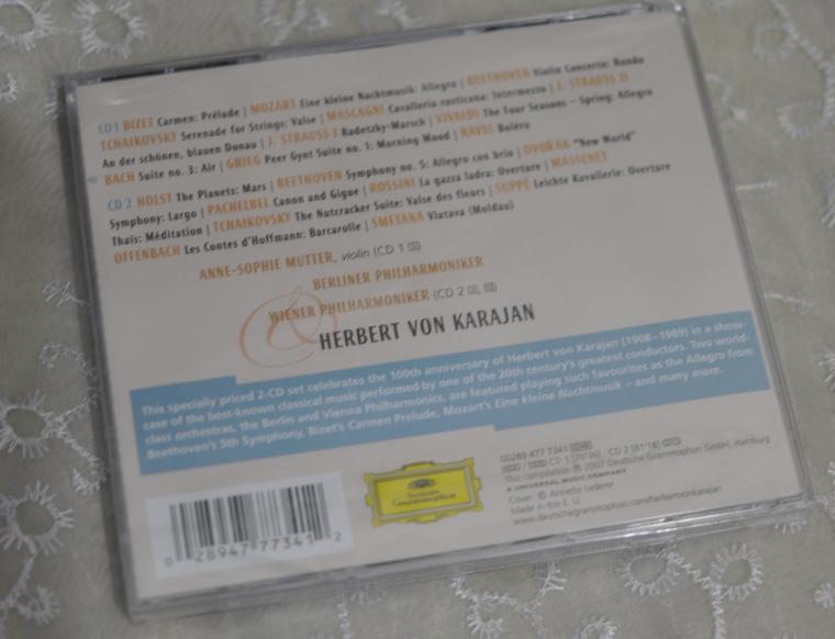 進(jìn)口CD 卡拉揚(yáng)金曲（2CD） 曬單實(shí)拍圖
