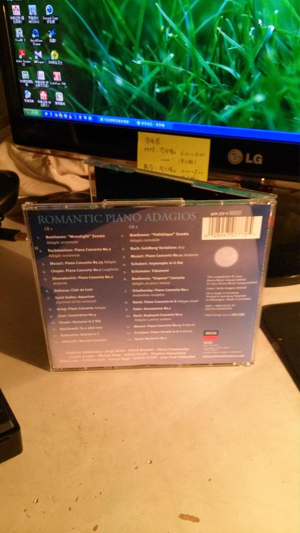 進(jìn)口CD 浪漫鋼琴柔板集（CD） 曬單實(shí)拍圖