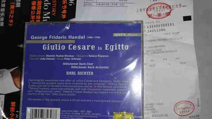 進(jìn)口CD 亨德?tīng)枺簞P撒（4CD） 曬單實(shí)拍圖