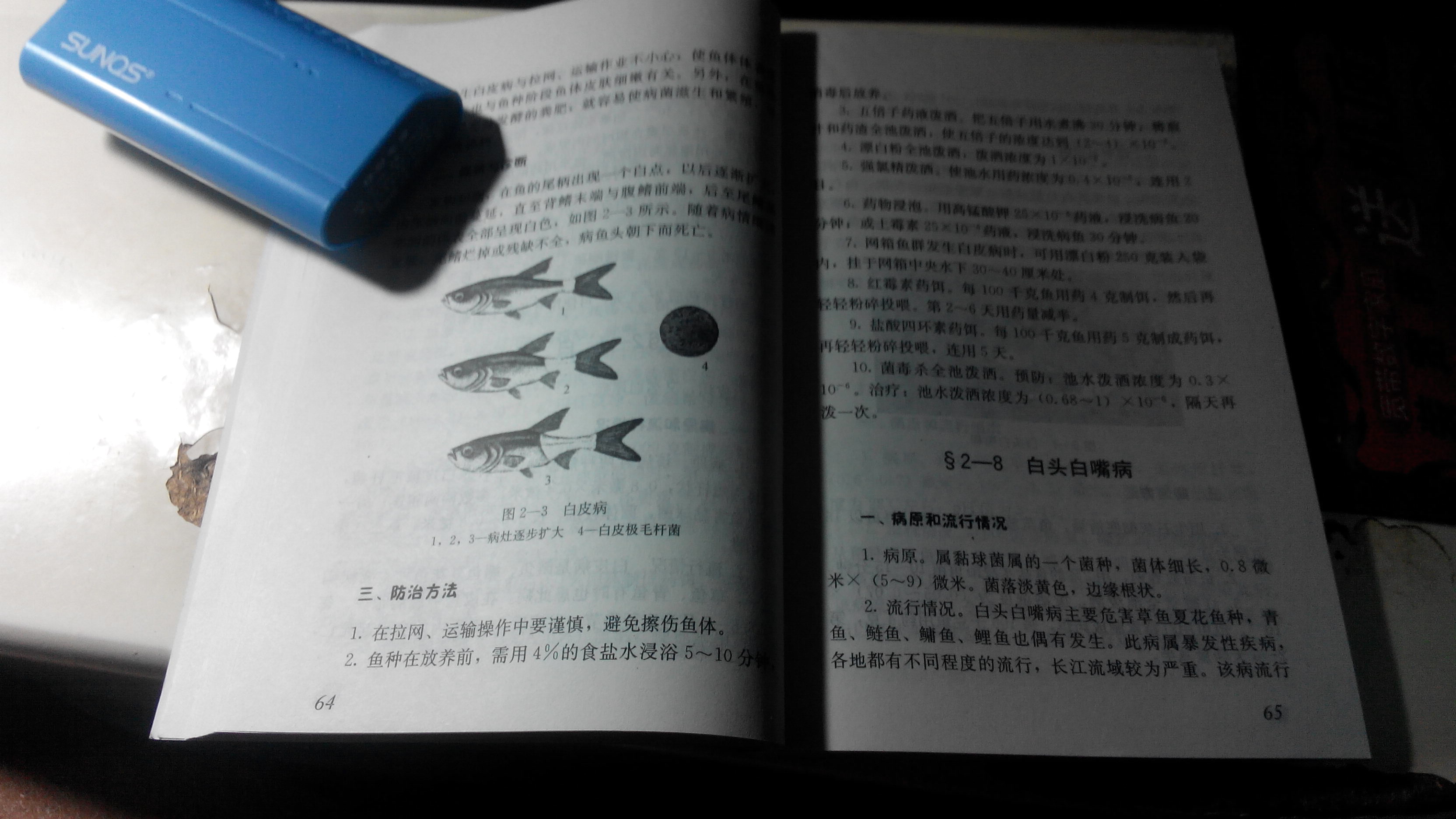 魚(yú)病防治 曬單實(shí)拍圖