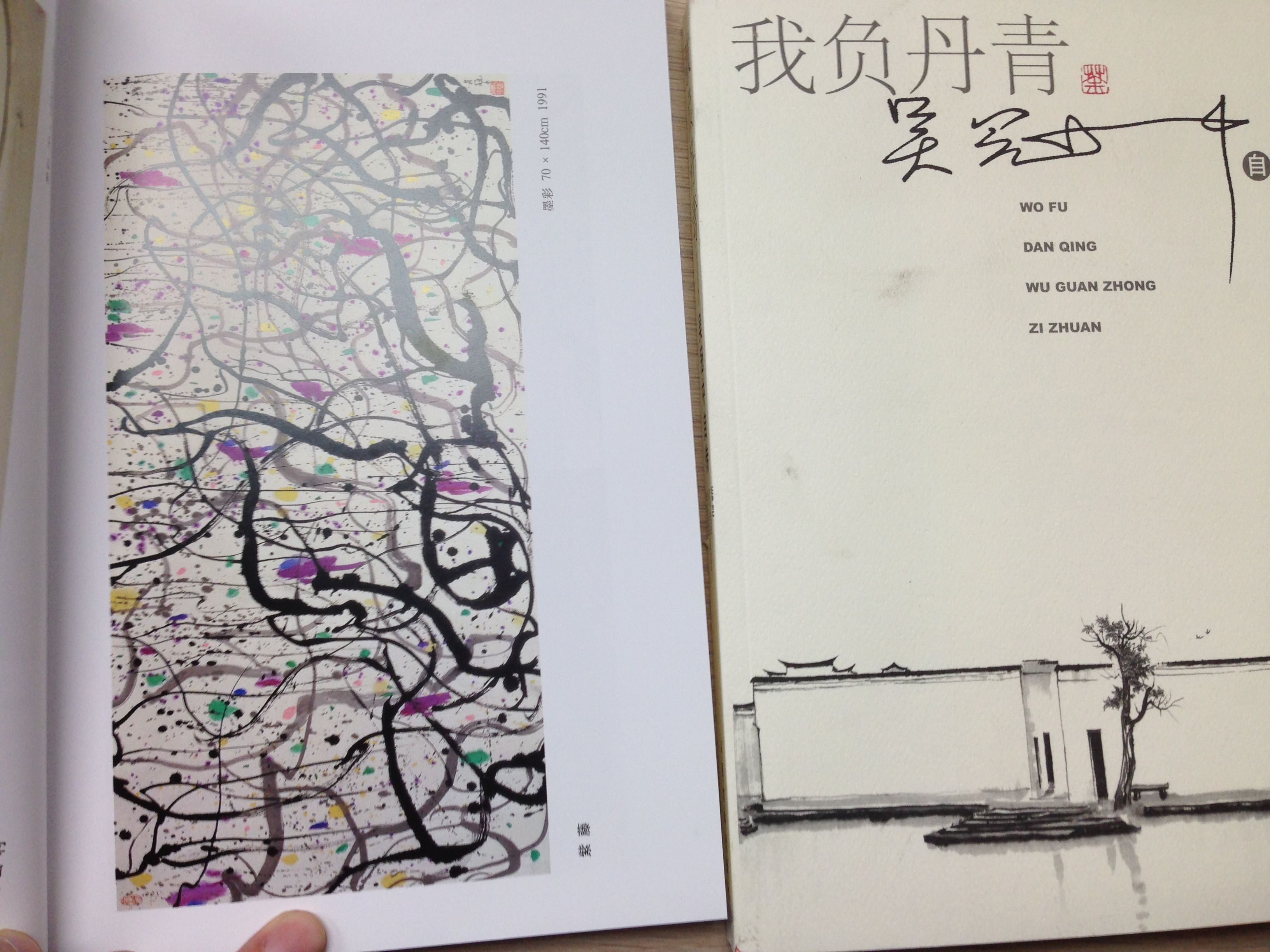我負(fù)丹青:吳冠中自傳  曬單實(shí)拍圖