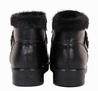 夜雨（NightRain）2026新款媽媽鞋子單鞋軟底防滑中年真皮春秋平底老人鞋中老年女鞋 黑色3780女單鞋 37 (235mm) 軟底防滑 曬單實(shí)拍圖