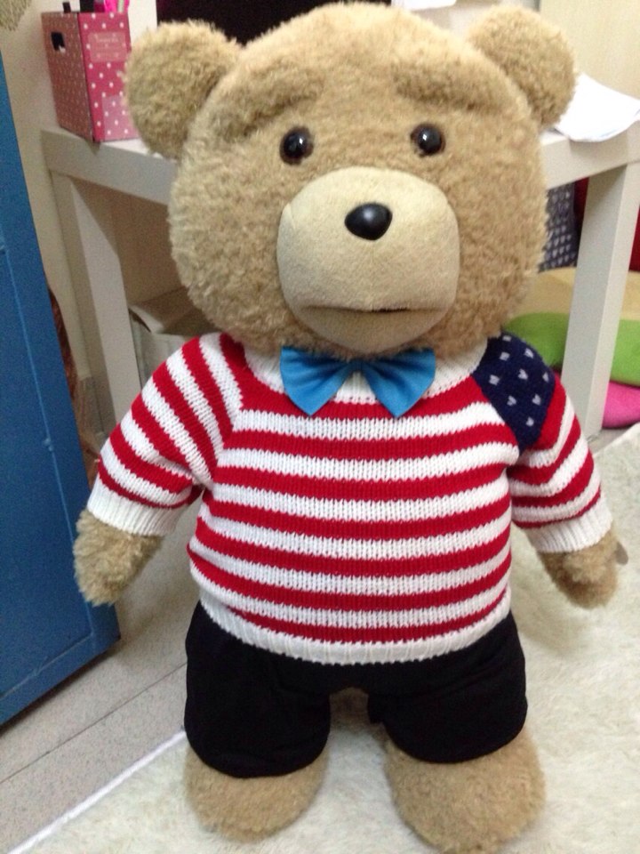 唯米ted贱熊美国电影泰迪熊会说话的毛绒玩具抱抱熊情人节礼物 圣诞