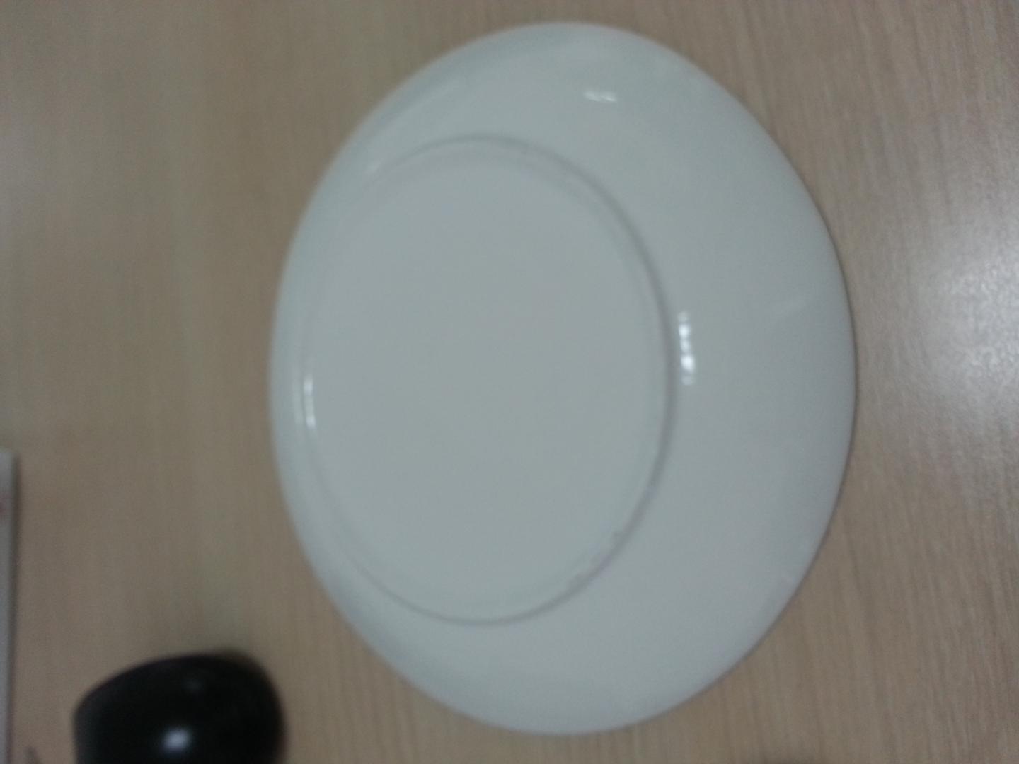 瓷航（CiH） 瓷航家居淺盤陶瓷餐具瓷器圓形淺式盤純白色盤子圓平盤牛排盤 7英寸 曬單實(shí)拍圖