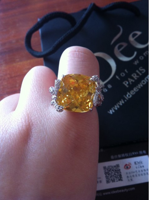 IDee  CREATIVE IDER FOR YOU法國IDee戒指女春夏輕奢時(shí)尚指環(huán)食指戒氣質(zhì)配飾個(gè)性飾品禮物 18# 戒面尺寸1.4*1.4cm 曬單實(shí)拍圖