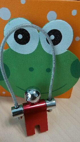 TROIKA德国TROIKA进口礼品跳绳小人情侣钥匙扣环金属创意挂件圣诞节礼物 红色男孩 实拍图