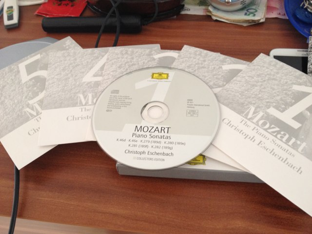 進(jìn)口CD 莫扎特：鋼琴奏鳴曲（5CD） 曬單實(shí)拍圖