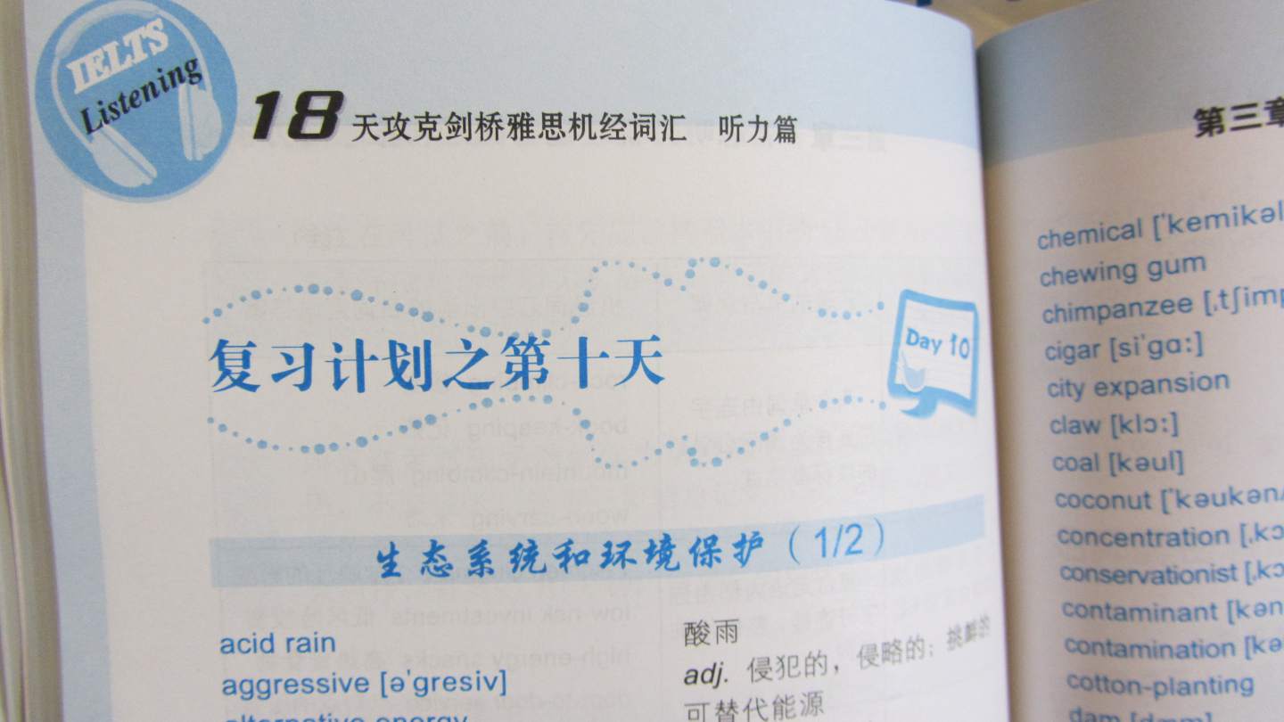 18天攻克劍橋雅思機經(jīng)詞匯（聽(tīng)力篇）（附光盤(pán)1張） 曬單實(shí)拍圖
