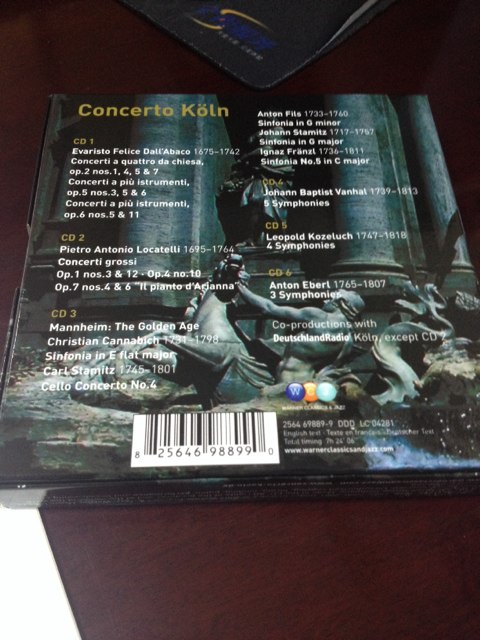 進(jìn)口CD 巴洛克時代協(xié)奏曲（6CD） 曬單實拍圖