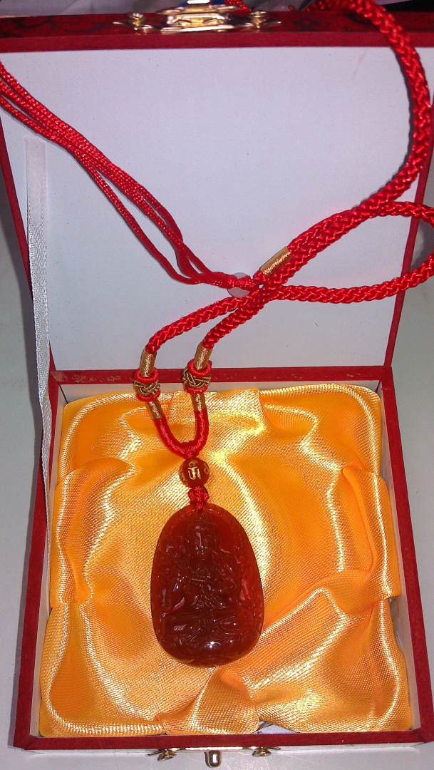 鴻悅 天然紅瑪瑙大勢至菩薩吊墜守護神 屬馬者本命佛 本命年吉祥物 小號 曬單實(shí)拍圖