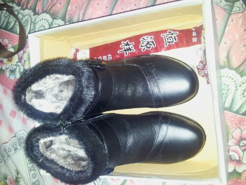 夜雨（NightRain）2026新款媽媽鞋子單鞋軟底防滑中年真皮春秋平底老人鞋中老年女鞋 黑色3780女單鞋 38 (240mm) 軟底防滑 曬單實(shí)拍圖