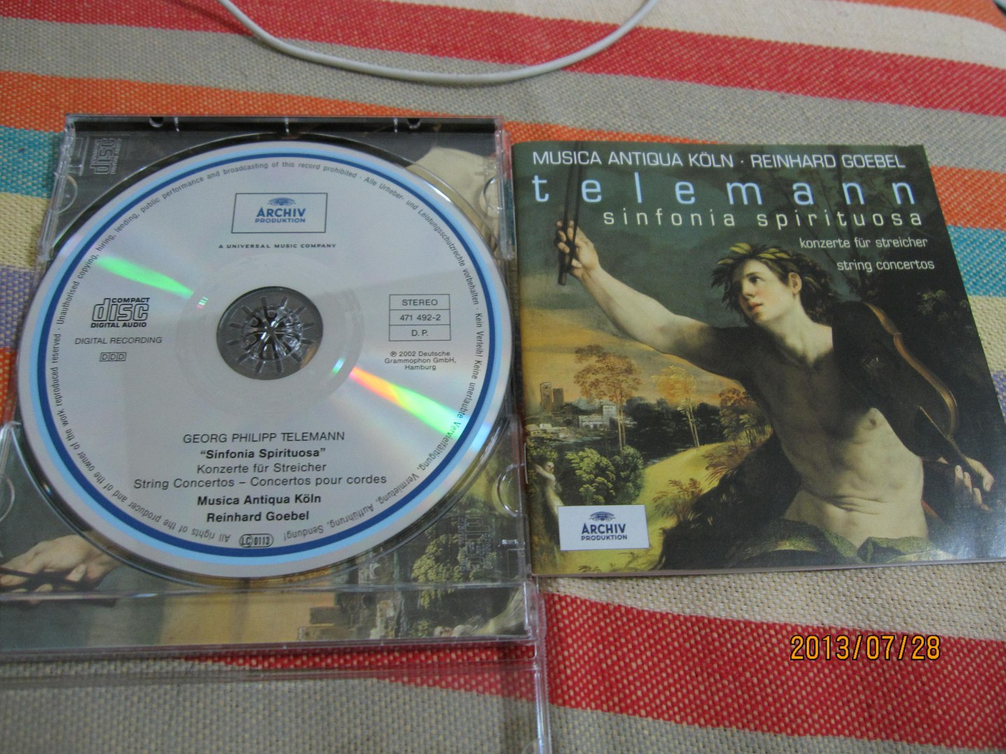 進(jìn)口CD 泰勒曼管弦樂(lè )作品集（科隆古樂(lè )團）（CD） 曬單實(shí)拍圖