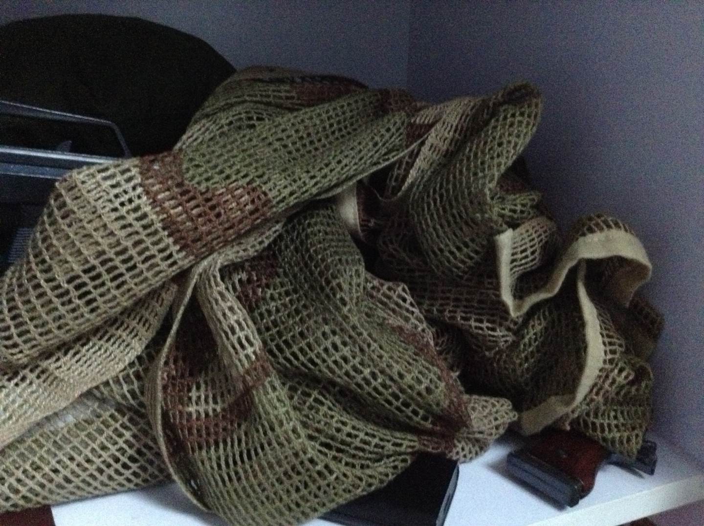 名鵬（Mingpeng）戶(hù)外偽裝網(wǎng)隱形布網(wǎng)狀圍巾用品裝備 B款 曬單實(shí)拍圖