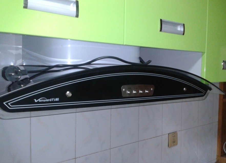 万和欧式吸油烟机cxw-200-x03d--厨房安装效果