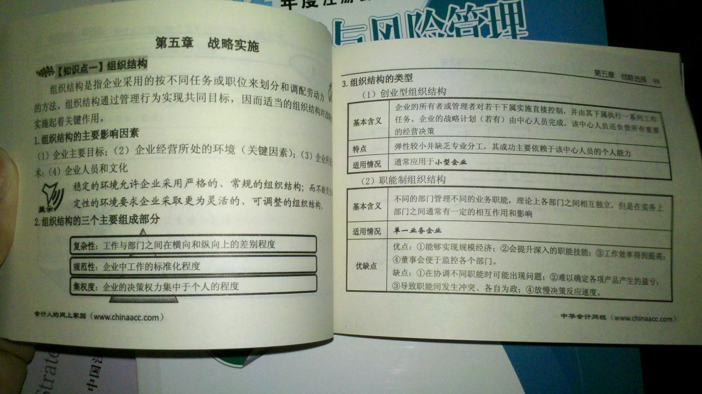 2012年度注冊會(huì )計師全國統一考試：公司戰略與風(fēng)險管理經(jīng)典題解 曬單實(shí)拍圖