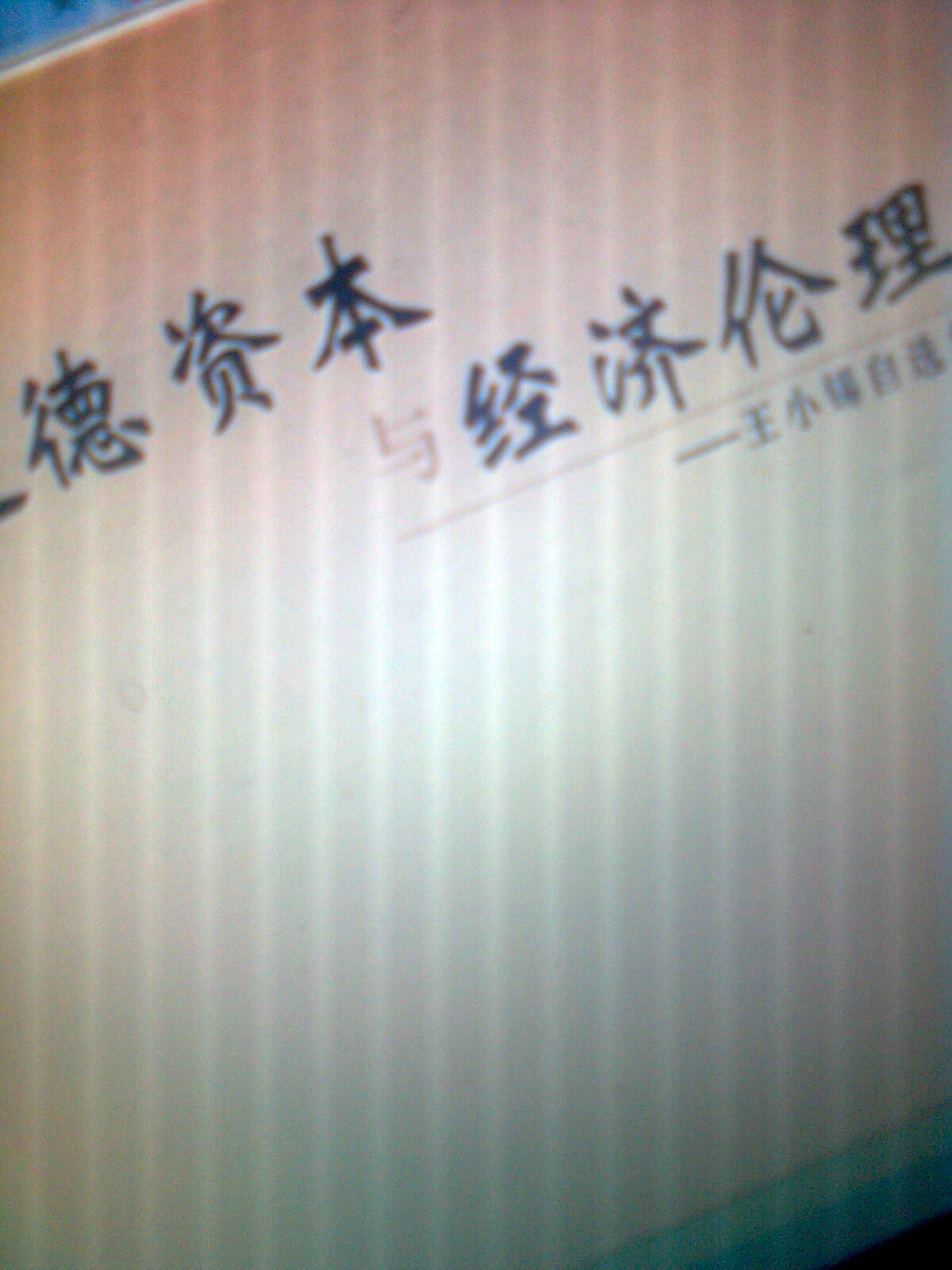 道德資本與經(jīng)濟倫理 曬單實(shí)拍圖