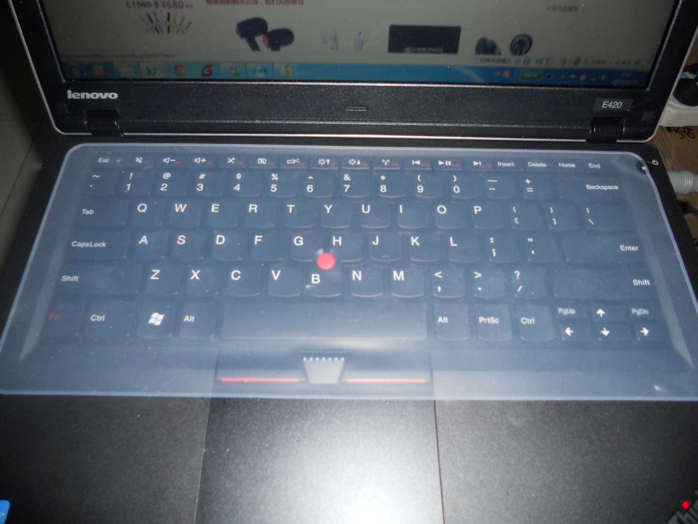 LA)KB-EL001W 幻彩抗菌笔记本键盘保护膜(透