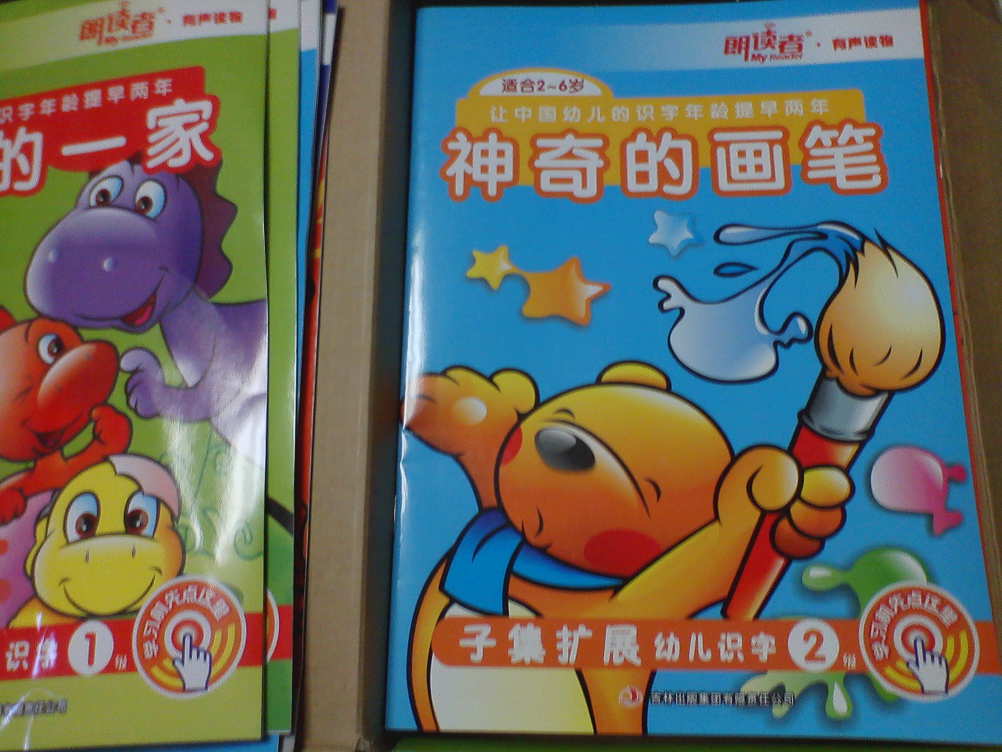 洪恩幼儿阅读识字（2-8岁）（4CD+CD-ROM+9册书）（套装）（京东专卖） 实拍图