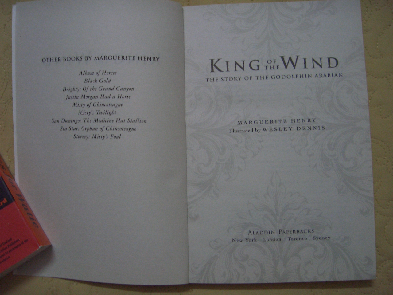千里馬:戈多芬·阿拉比亞的故事 King of the Wind: The Story of the Godolphin Arabian  進(jìn)口原版英文  小學(xué)教輔 曬單實(shí)拍圖