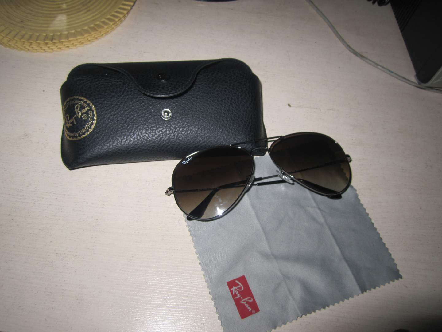 Ray-Ban雷朋经典飞行员款茶色镜片太阳镜 RB