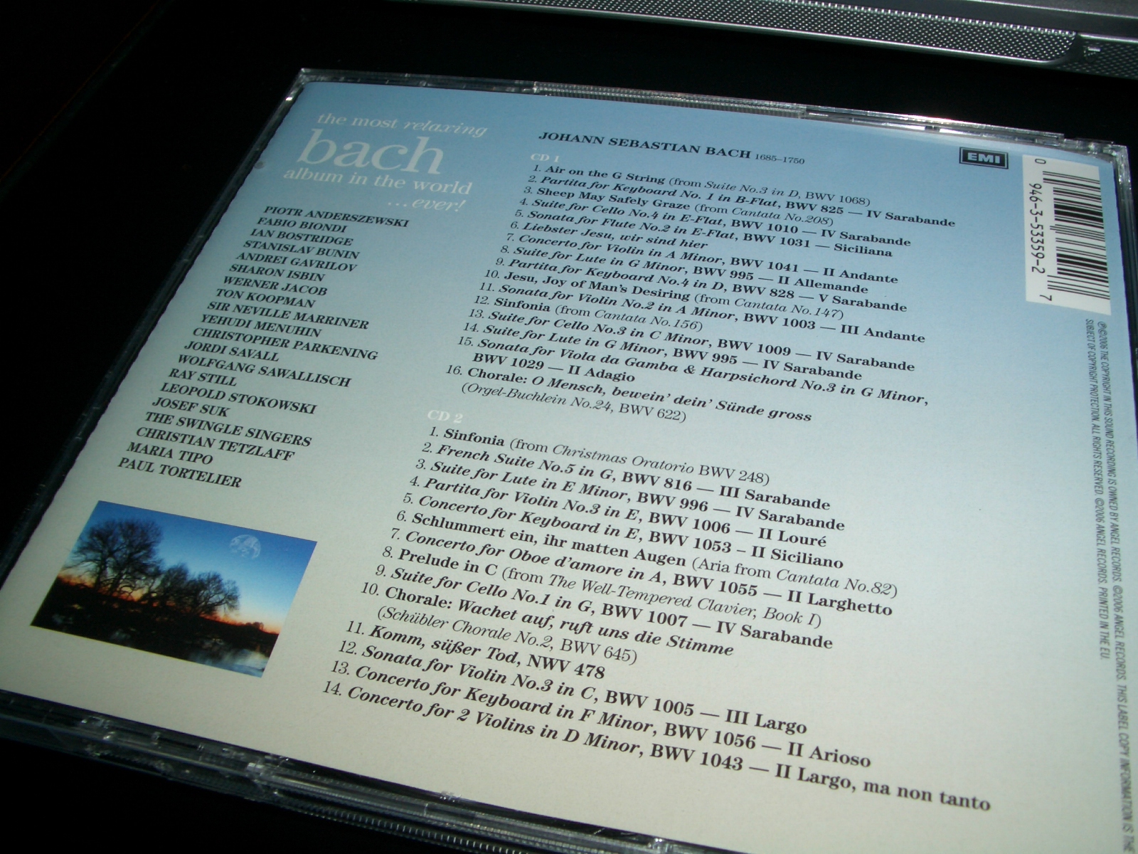 進口CD 巴赫最抒情作品精選（2CD） 曬單實拍圖