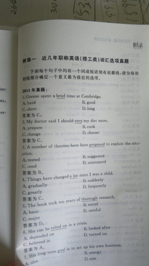 2012職稱英語同義詞、近義詞詞典（理工類） 曬單實拍圖