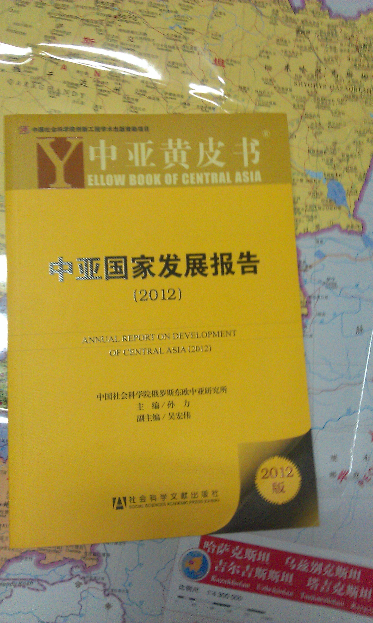 中亞黃皮書：中亞國家發(fā)展報告（2012版） 曬單實拍圖