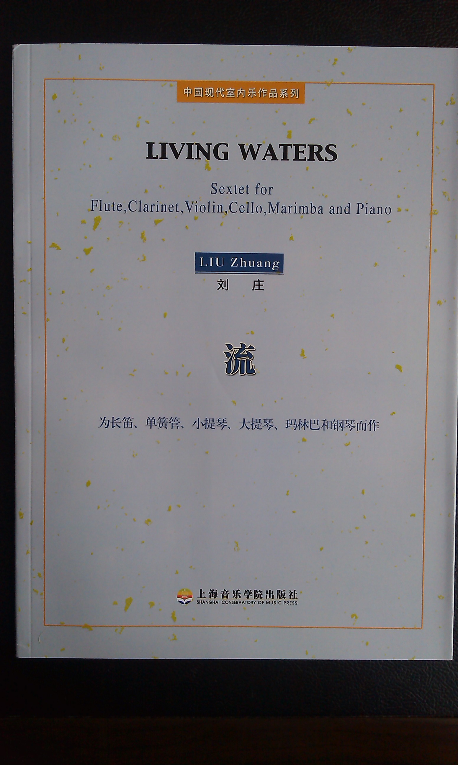 流：為長(cháng)笛、單簧管、小提琴、大提琴、瑪林巴和鋼琴而作（附光盤(pán)） 曬單實(shí)拍圖